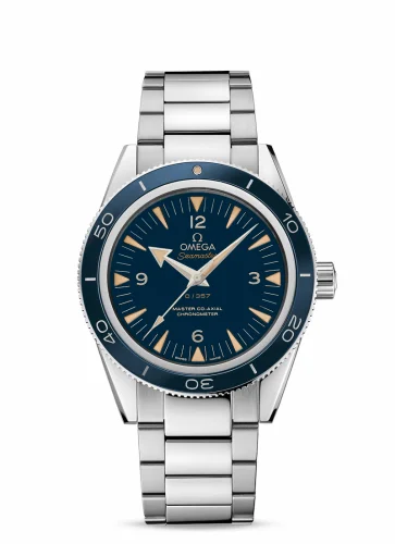 Omega Seamaster 300 Master Co-Axial Platinum / Blue / Bracelet 233.90.41.21.03.002 (23390412103002)